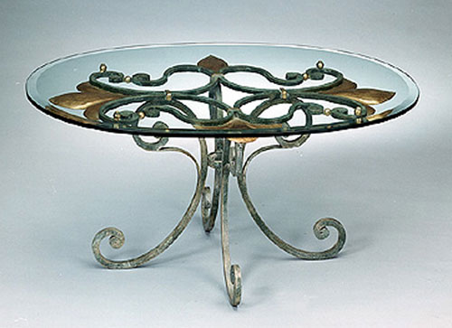 Coffee table wrought iron