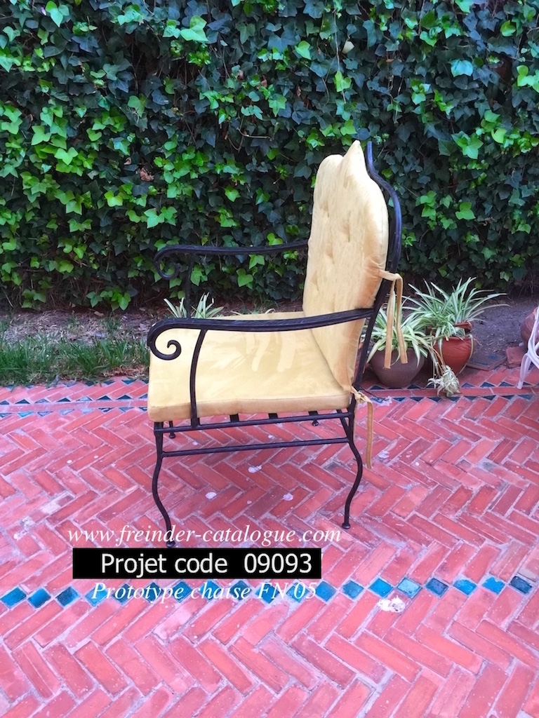 chaise en fer forge maroc marrakech 