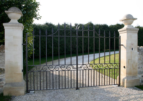wrought, iron, door, gates, fence