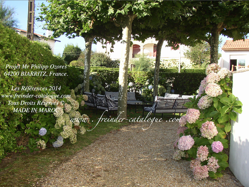 salon de jardin en fer forge luxe et design 