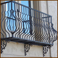 Wrought, iron, stair, balcony, raillings, metal, railings, miami, californie, Los, angeles, Maker