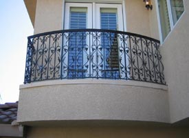 Wrought, iron, stair, balcony, raillings, metal, railings, miami, californie, Los, angeles, Maker