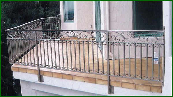 Wrought, iron, stair, balcony, raillings, metal, railings, miami, californie, Los, angeles, Maker