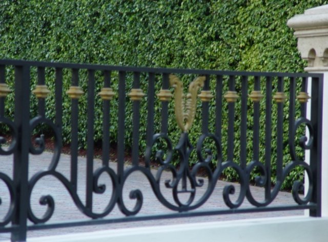 Grille, clôture, en, fer, forgé, extérieur, jardin, villa, maison, pas, cher, fabricant, Maroc, Marrakech