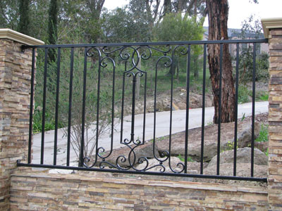 Grille, clôture, en, fer, forgé, extérieur, jardin, villa, maison, pas, cher, fabricant, Maroc, Marrakech