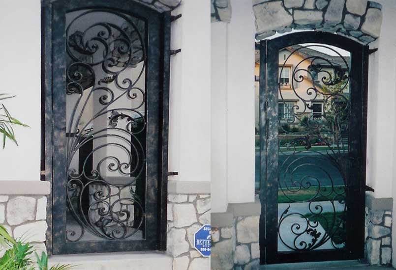 wrought, iron, door, metal, doors, Maker, Wrought, iron, stair, raillings, miami, californie, Los angeles, 