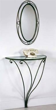 Maker, Wrought, iron, console, mirror, garden, furniture, shelters, miami, californie, Los angeles, shop, store,