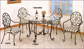 Maker, Wrought, iron ,dinner, table, chair, miami, californie, Los angeles, shop, store,