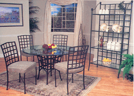 Maker, Wrought, iron ,dinner, table, chair, miami, californie, Los angeles, shop, store,