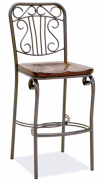 Maker, Wrought, iron ,bar stool, miami, californie, Los angeles, shop, store,