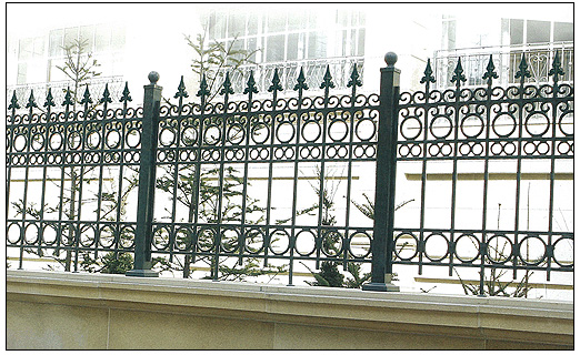 Grille, clôture, en, fer, forgé, extérieur, jardin, villa, maison, pas, cher, fabricant, Maroc, Marrakech