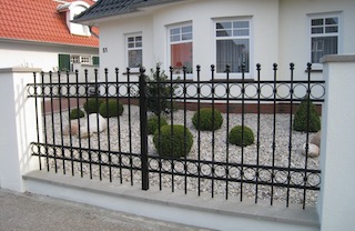 Grille, clôture, en, fer, forgé, extérieur, jardin, villa, maison, pas, cher, fabricant, Maroc, Marrakech