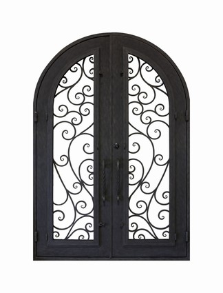 Porte, d’entrée, en, fer, forgé, porte, en, fer, porte, en, acier, design, 