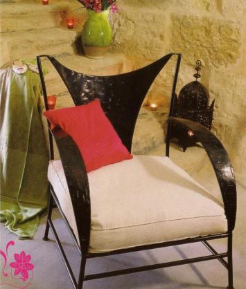 fauteuil de jardin – fauteuil en fer forgé – fauteuil design – banc design  - banquette de jardin-  