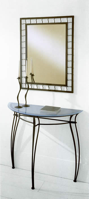 miroir en fer forgé - commode en fer forgé - console en fer forgé