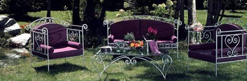 mobilier de jardin – canapé de jardin – fauteuil de jardin – meubles de jardin – canapé fer forgé -