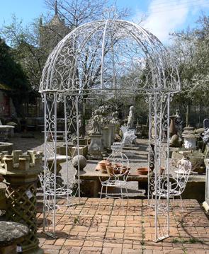 pergola en fer forgé - tonnelle en fer forgé - gloriette en fer forgé - abris jardin en fer forgé 