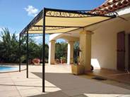 pergola en fer forgé - tonnelle en fer forgé - gloriette en fer forgé - abris jardin en fer forgé 