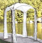 pergola en fer forgé - tonnelle en fer forgé - gloriette en fer forgé - abris jardin en fer forgé 