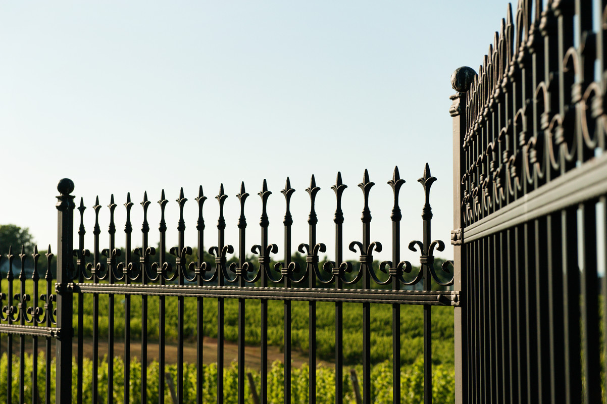 Grille, clôture, en, fer, forgé, extérieur, jardin, villa, maison, pas, cher, fabricant, Maroc, Marrakech